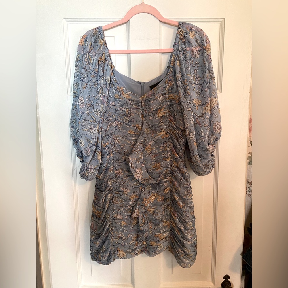 MinkPink mini blue floral dress
